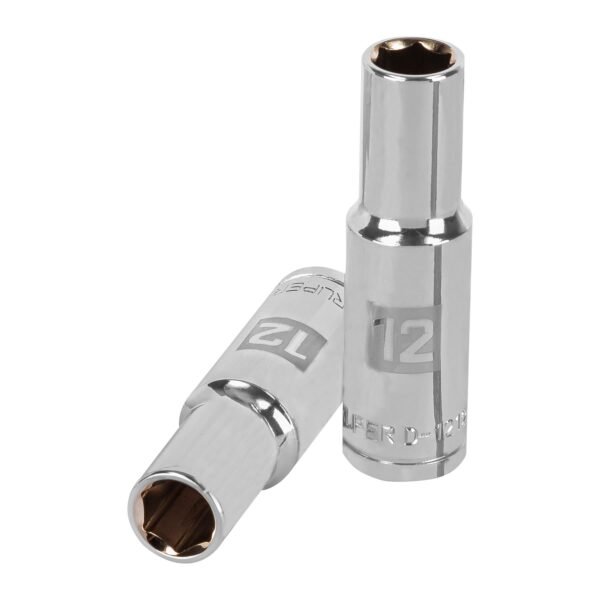 Dado largo de 12 mm 6 puntas cuadro 1/2 Truper 13352