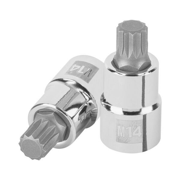 Dado punta corta bristol M14 cuadro 1/2 Truper 101246