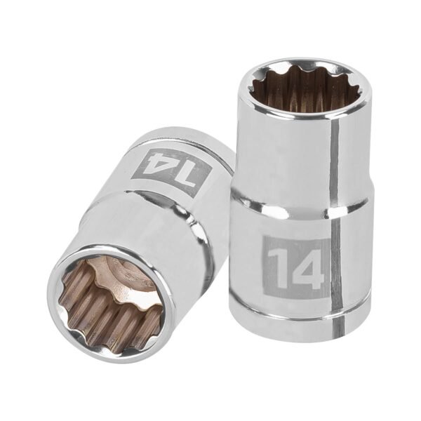 Dado de 14 mm 12 puntas cuadro 1/2 Truper 13528