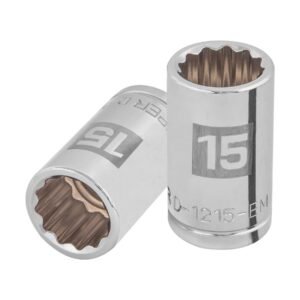 D-1215-EM.jpg Dado de 15 mm 12 puntas cuadro 1/2 Truper 13529