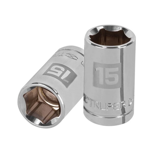 Dado de 15 mm 6 puntas cuadro 1/2 Truper 13265