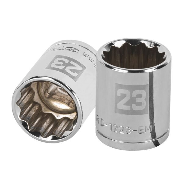 Dado de 23 mm 12 puntas cuadro 1/2 Truper 13537