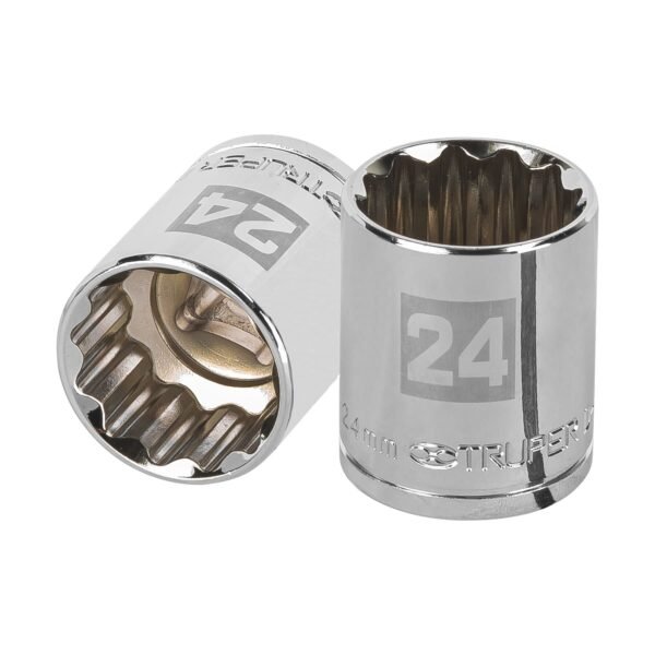 Dado de 24 mm 12 puntas cuadro 1/2 Truper 13538