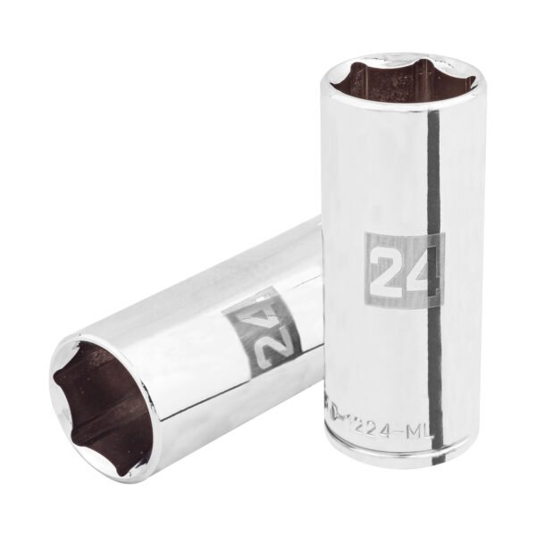 Dado largo de 24 mm 6 puntas cuadro 1/2 Truper 101012