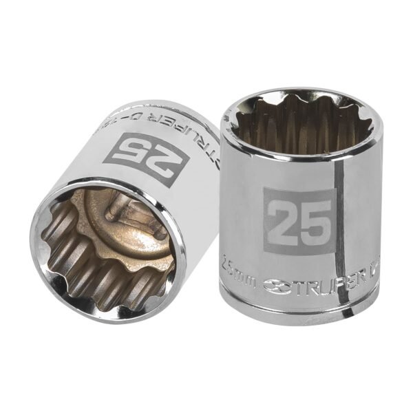 Dado de 25 mm 12 puntas cuadro 1/2 Truper 13539