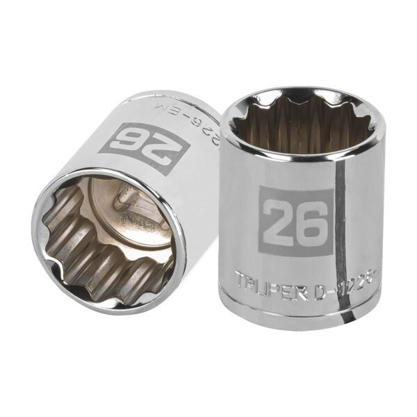 Dado de 26 mm 12 puntas cuadro 1/2 Truper 13540