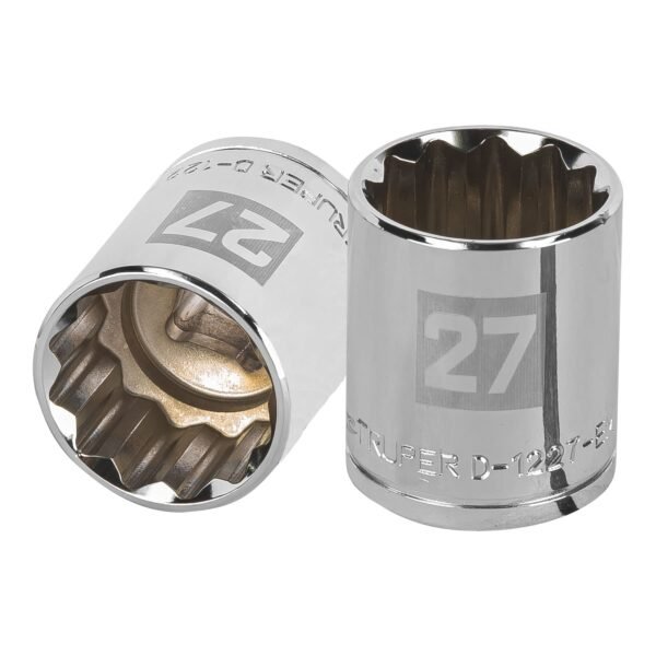 Dado de 27 mm 12 puntas cuadro 1/2 Truper 13541