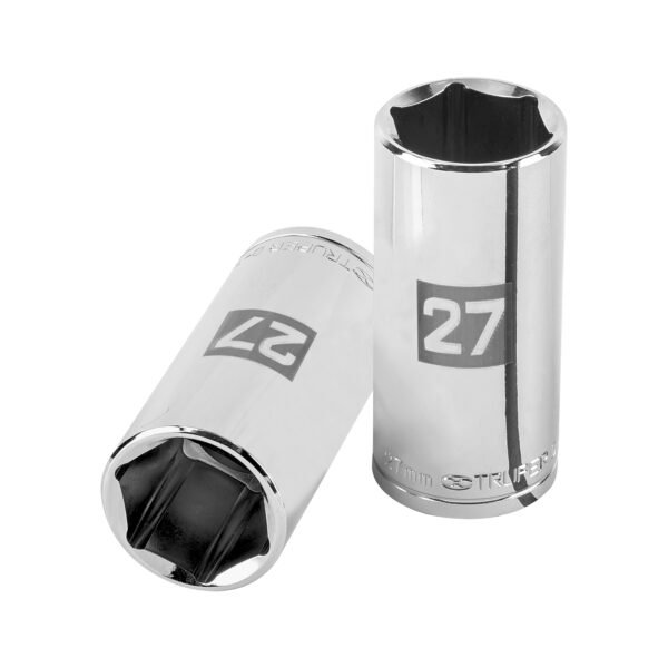 Dado largo de 27 mm 6 puntas cuadro 1/2 Truper 101015