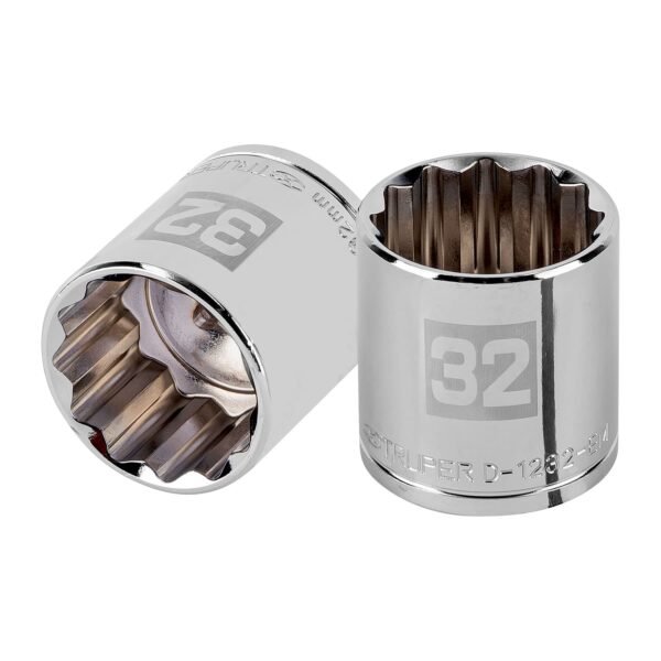 Dado de 32 mm 12 puntas cuadro 1/2 Truper 13545