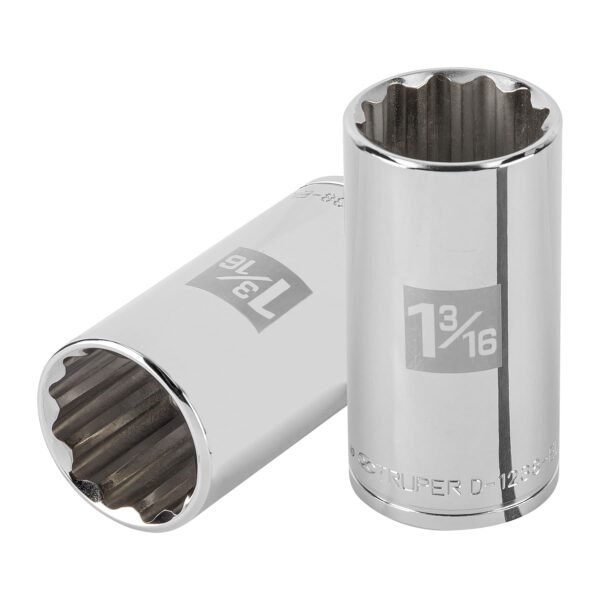 Dado largo de 1-3/16 12 puntas cuadro 1/2 Truper 101004