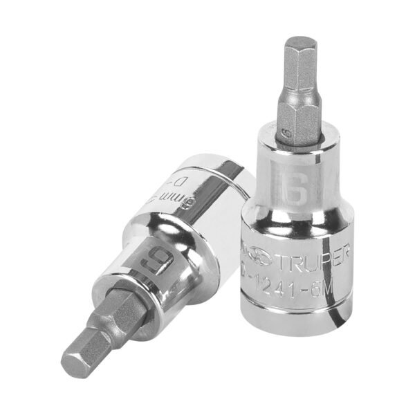 Dado punta hexagonal de 6 mm cuadro 1/2 Truper 13281
