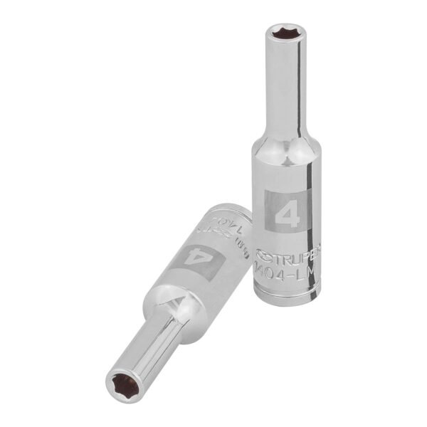 Dado largo de 4 mm 6 puntas cuadro 1/4 Truper 100968