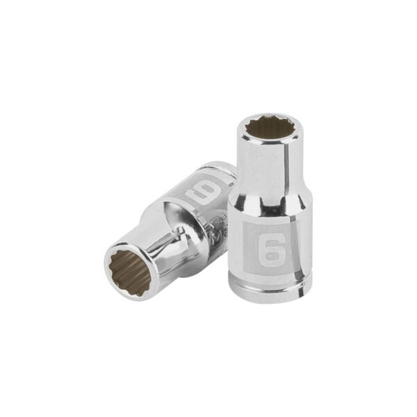 Dado de 6 mm 12 puntas cuadro 1/4 Truper 100978