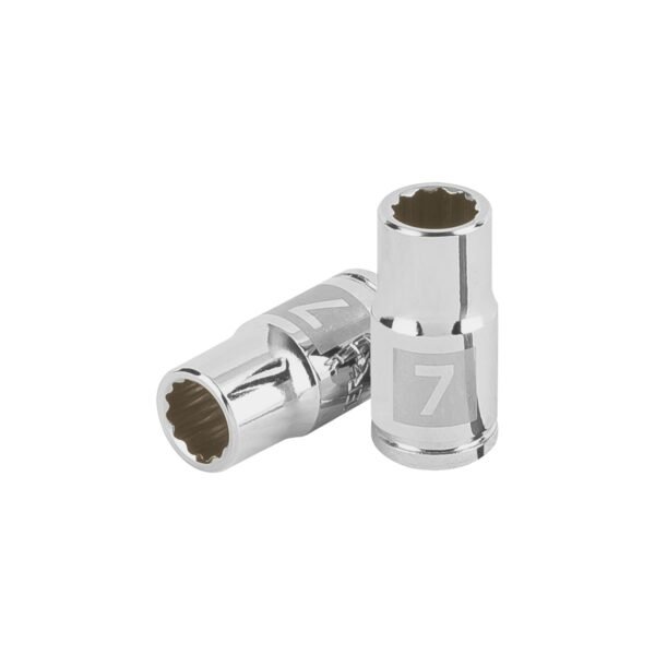 Dado de 7 mm 12 puntas cuadro 1/4 Truper 100979