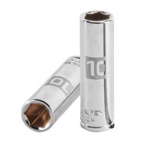 Dado largo de 10 mm 6 puntas cuadro 1/4 Truper 13204