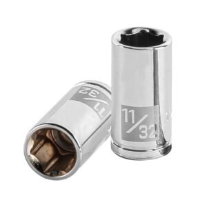 D-1411.jpg Dado de 11/32 6 puntas cuadro 1/4 Truper 13159