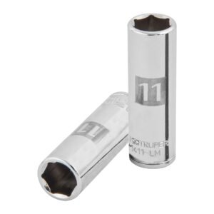 Dado largo de 11 mm 6 puntas cuadro 1/4 Truper 13205