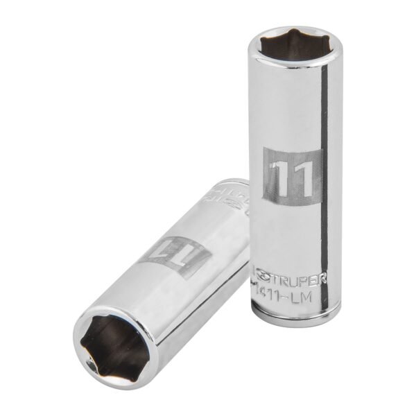 Dado largo de 11 mm 6 puntas cuadro 1/4 Truper 13205