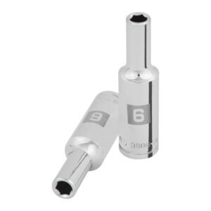 Dado largo de 6 mm 6 puntas cuadro 3/8 Truper 100991