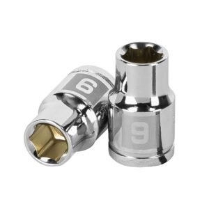 Dado de 9 mm 6 puntas cuadro 3/8 Truper 13673
