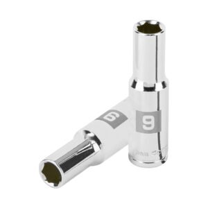 Dado largo de 9 mm 6 puntas cuadro 3/8 Truper 100994
