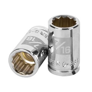 Dado de 7/16 12 puntas cuadro 3/8 Truper 13583