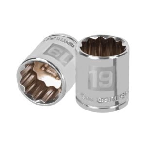 Dado de 19 mm 12 puntas cuadro 3/8 Truper 13639