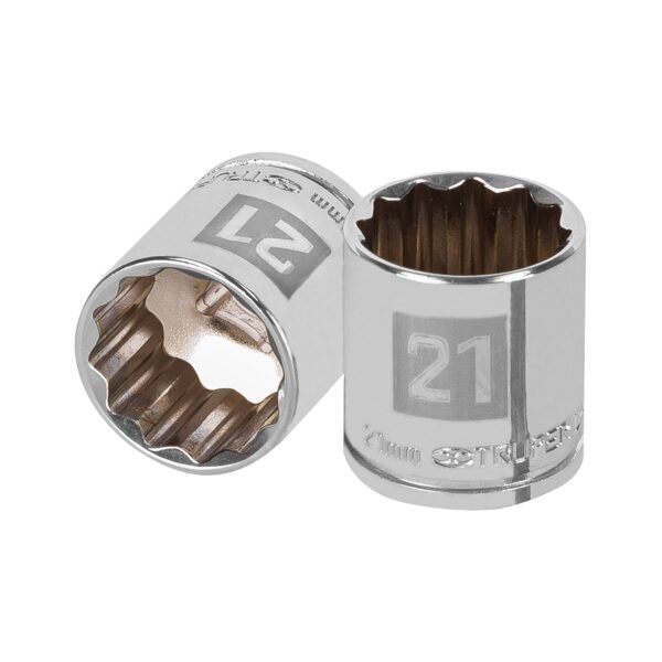 Dado de 21 mm 12 puntas cuadro 3/8 Truper 13641