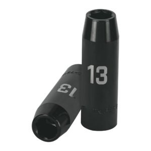 Dado largo cuadro 1/2 de impacto 6 puntas de 13 mm Truper 12425