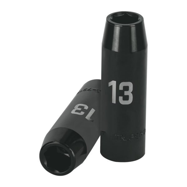 Dado largo cuadro 1/2 de impacto 6 puntas de 13 mm Truper 12425