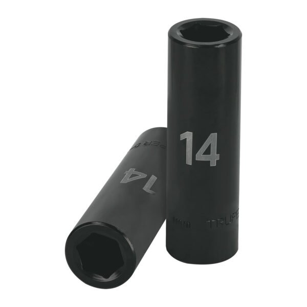 Dado largo cuadro 1/2 de impacto 6 puntas de 14 mm Truper 12426