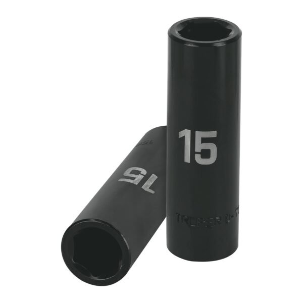 Dado largo cuadro 1/2 de impacto 6 puntas de 15 mm Truper 12427