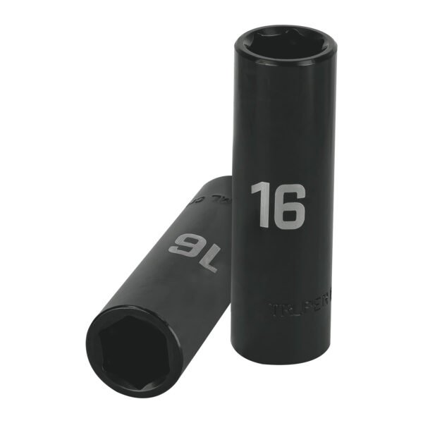 Dado largo cuadro 1/2 de impacto 6 puntas de 16 mm Truper 12428