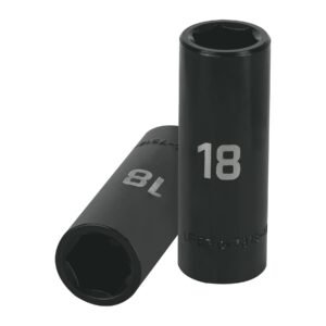 Dado largo cuadro 1/2 de impacto 6 puntas de 18 mm Truper 12430