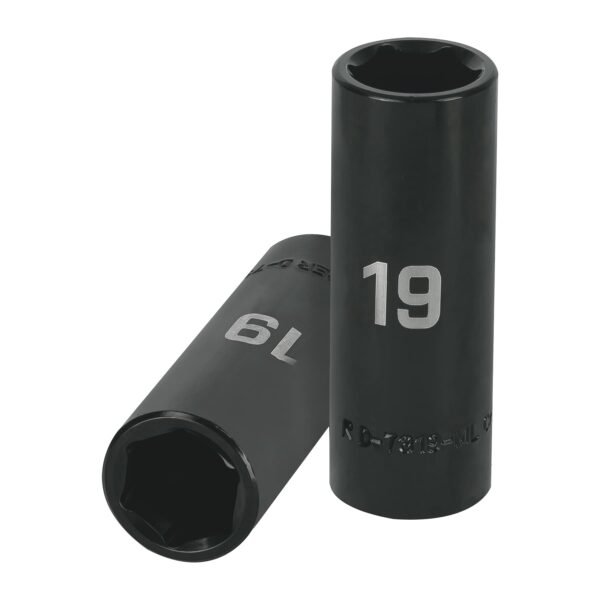 Dado largo cuadro 1/2 de impacto 6 puntas de 19 mm Truper 12431