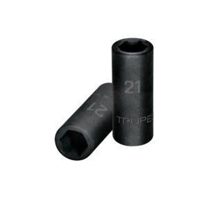 Dado largo cuadro 1/2 de impacto 6 puntas de 21 mm Truper 12433