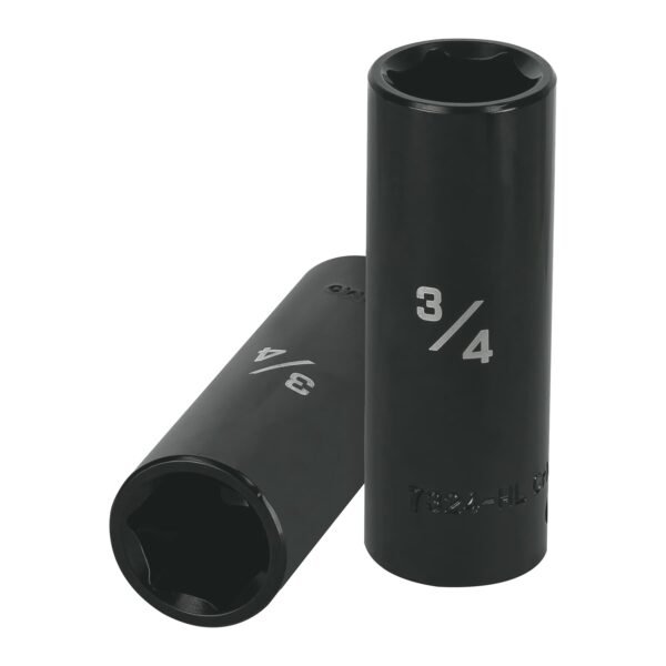 Dado largo impacto de 3/4 6 puntas cuadro 1/2 Truper 13392