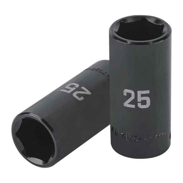 Dado largo impacto de 25 mm 6 puntas cuadro 1/2 Truper 100924