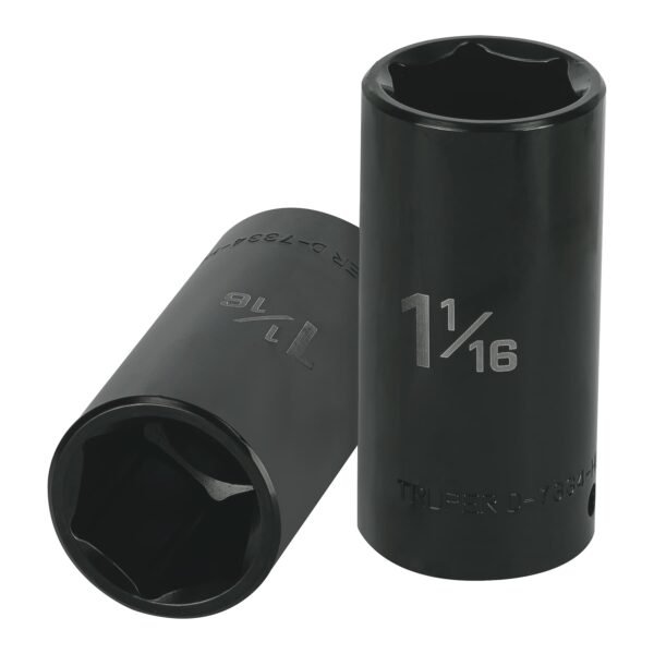 Dado largo impacto de 1-1/16 6 puntas cuadro 1/2Truper 13400