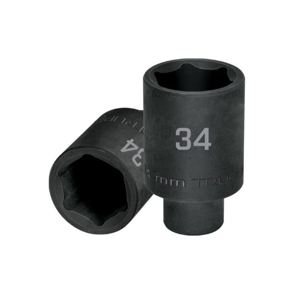 Dado largo impacto de 34 mm 6 puntas cuadro 1/2 Truper 103193