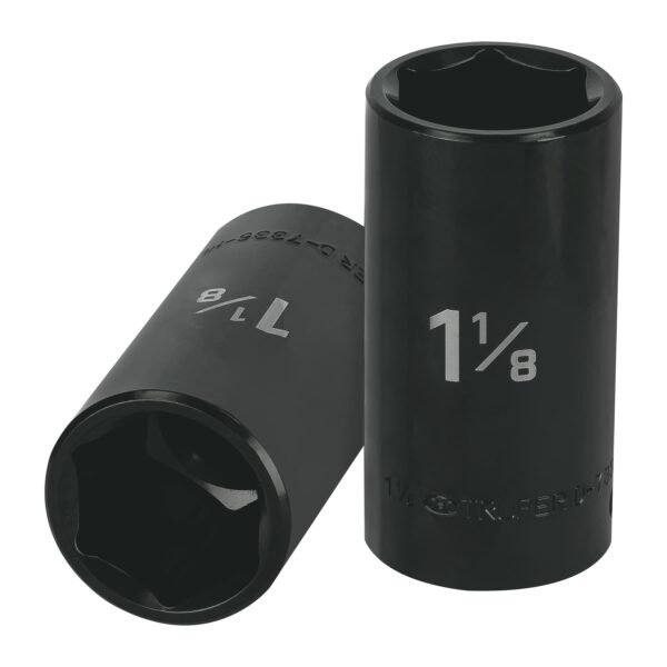Dado largo impacto de 1-1/8 6 puntas cuadro 1/2 Truper 13401