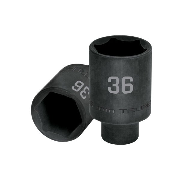Dado largo impacto de 36 mm 6 puntas cuadro 1/2 Truper 103194