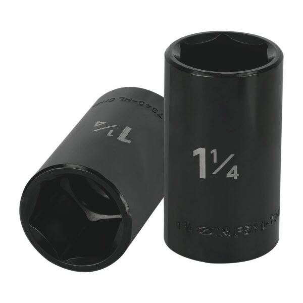 Dado largo impacto de 1-1/4 6 puntas cuadro 1/2 Truper 13402
