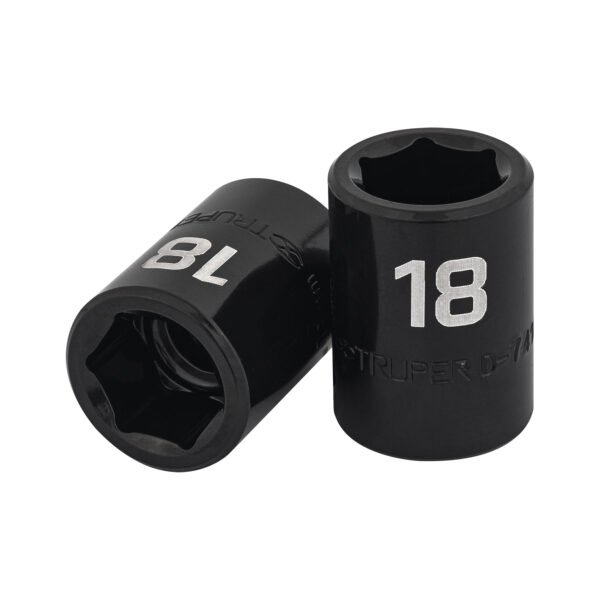 Dado cuadro 1/2 de impacto 6 puntas de 18 mm Truper 12418