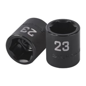 Dado de impacto de 23 mm 6 puntas cuadro 1/2 Truper 100896