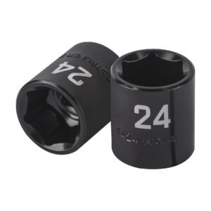 Dado de impacto de 24 mm 6 puntas cuadro 1/2 Truper 100897