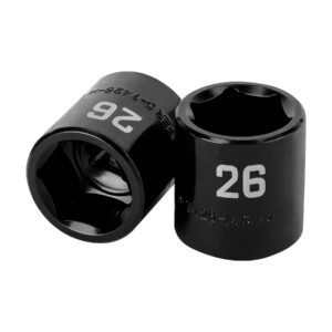 Dado de impacto de 26 mm 6 puntas cuadro 1/2 Truper 100899