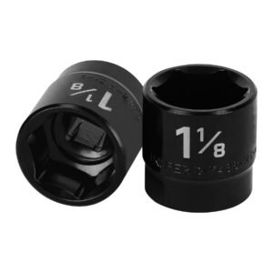Dado de impacto de 1-1/8 6 puntas cuadro 1/2 Truper 13398