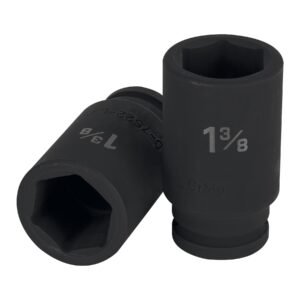 Dado largo de impacto de 1-3/8 6 puntas cuadro 3/4 12440