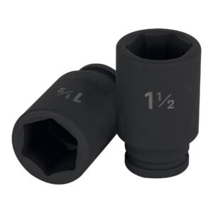 Dado largo de impacto de 1-1/2 6 puntas cuadro 3/4 12442